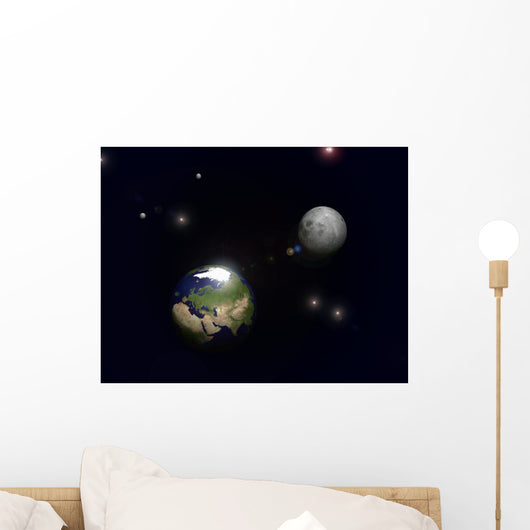 Planets Earth 3D Moon