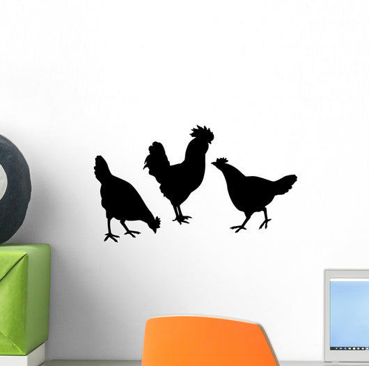 Poules Wall Decal Sticker Set Wall Decal