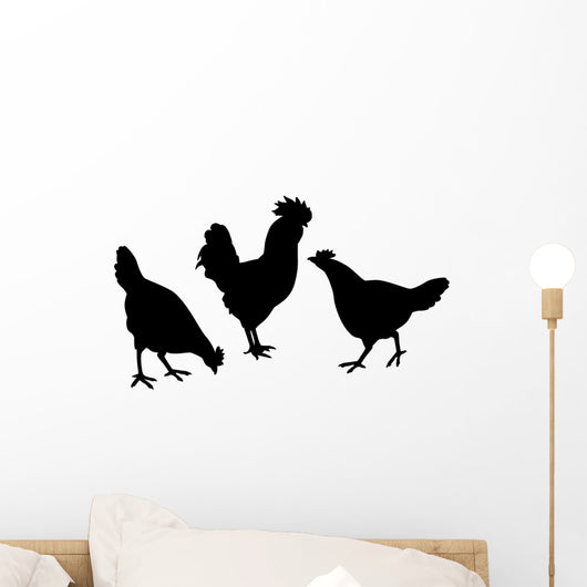 Poules Wall Decal Sticker Set Wall Decal