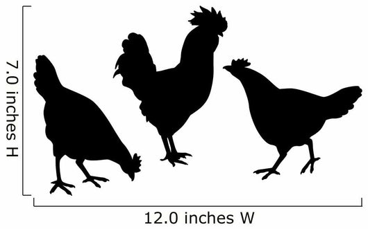 Poules Wall Decal Sticker Set Wall Decal