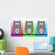 Three Owls Wall Mural