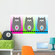 Three Owls Wall Mural