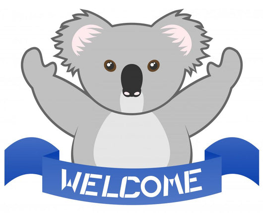 Welcome Koala Wall Decal