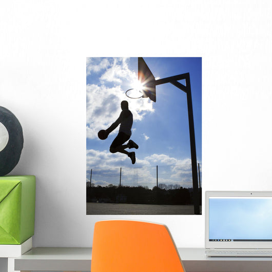 Basketball Player Dunk Silhouette