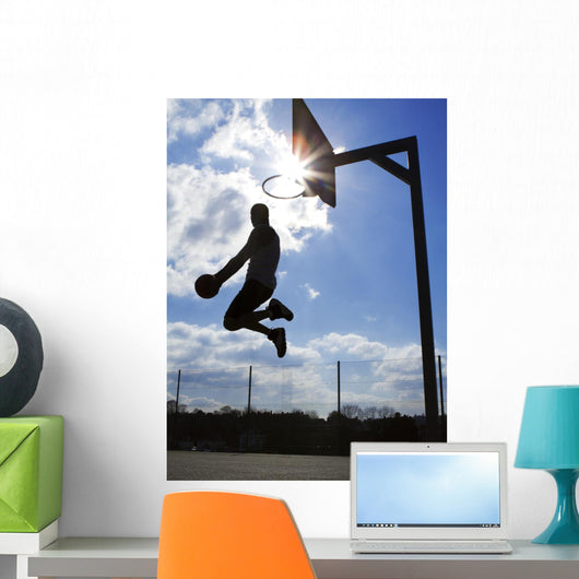 Basketball Player Dunk Silhouette
