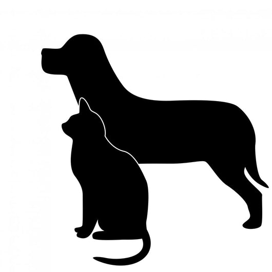 Dog and Cat Silhouette Wall Decal