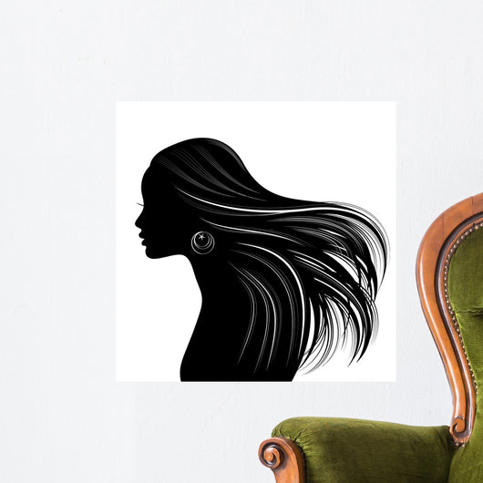 Woman Hair Style Silhouette