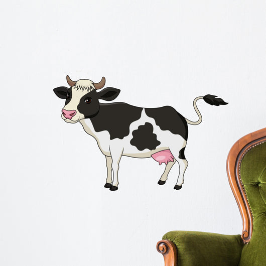 Cute cow cartoon Wall Decal
