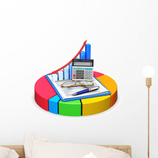 Accounting and statistics concept Wall Decal