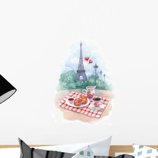 Watercolor with Illustration Eiffel