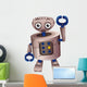 A Brown Robot Wall Decal
