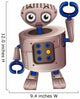 A Brown Robot Wall Decal