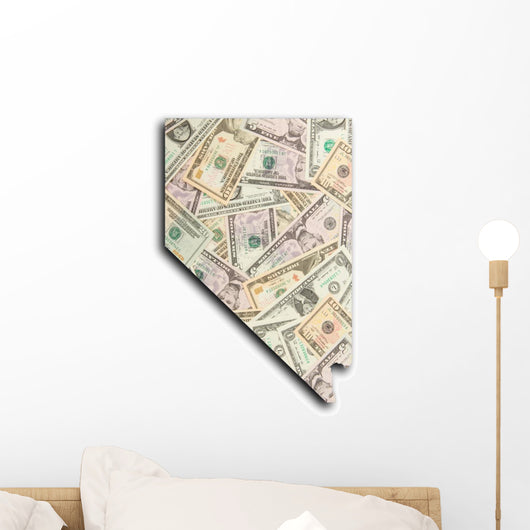 Map Nevada Wall Mural
