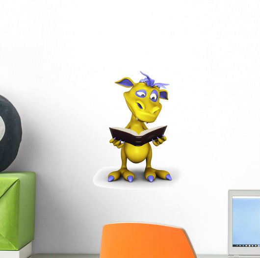 Cute Cartoon Monster Reading