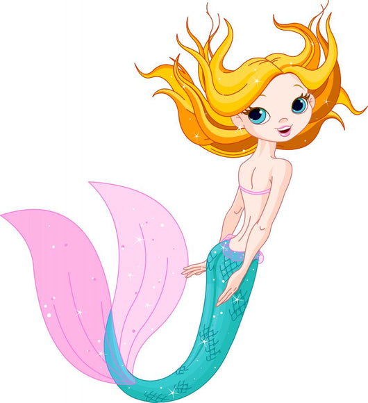 Cute Mermaid Wall Decal