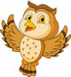 Cvute Owl Cartoon Flying