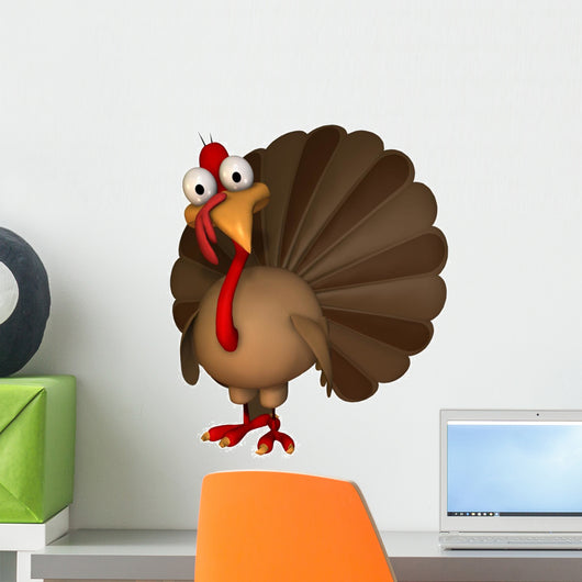 Toon Thanksgiving Turkey Wall Decal