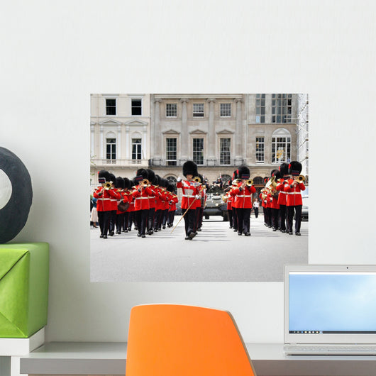 Coldstream Guards Marching in London Wall Mural