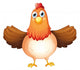 A fat mother hen Wall Decal