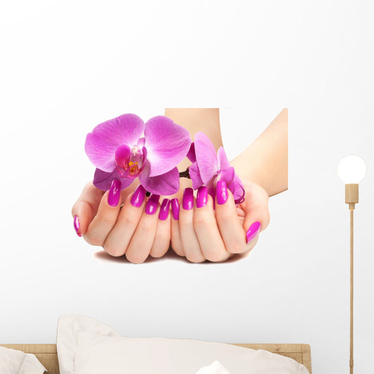 Female Hands with Pink