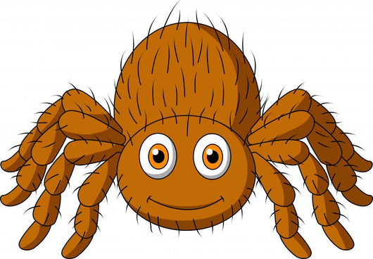 Cute tarantula spider cartoon Wall Decal