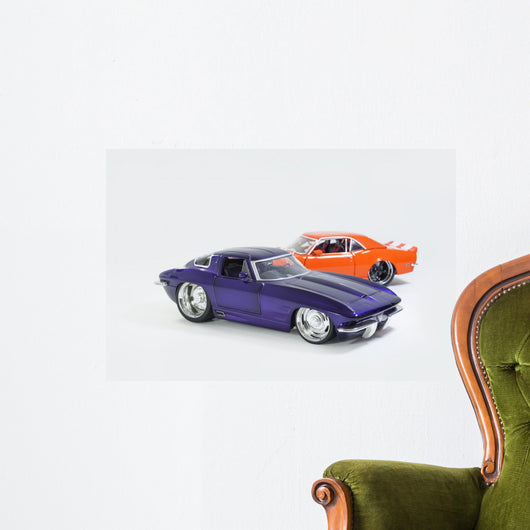 chevrolet sting ray & camaro z28 Wall Decal