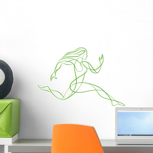Runner Wall Mural