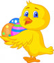 Cute Chick with Colorful Wall Decal