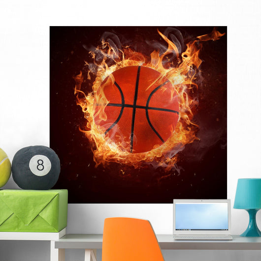 Hot Basketball Fires Flame