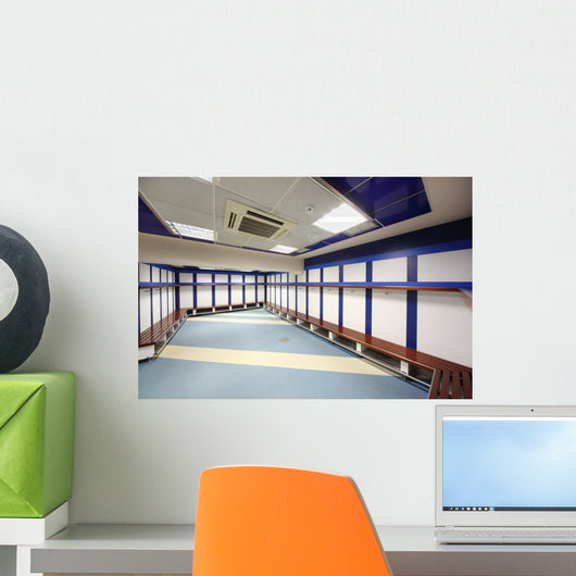 Locker room in Stadium Wall Mural