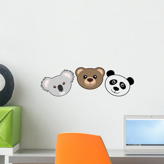 Three Faces Wall Decal