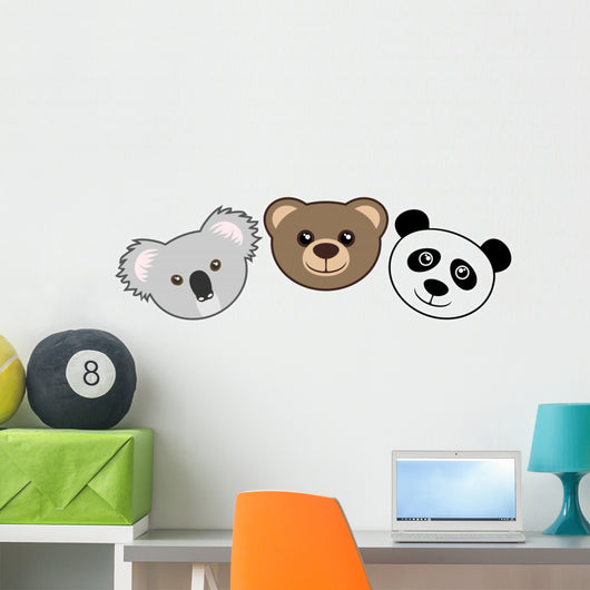Three Faces Wall Decal