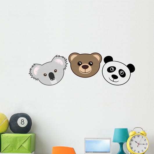 Three Faces Wall Decal