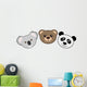 Three Faces Wall Decal