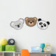 Three Faces Wall Decal