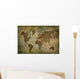 ancient world travel map Wall Mural