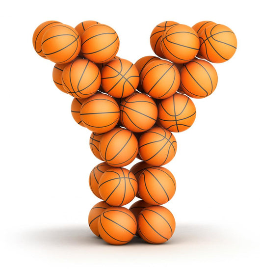 Letter Y Basketball Wall Mural