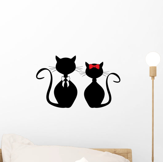 Black Cats Wall Decal