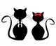 Black Cats Wall Decal