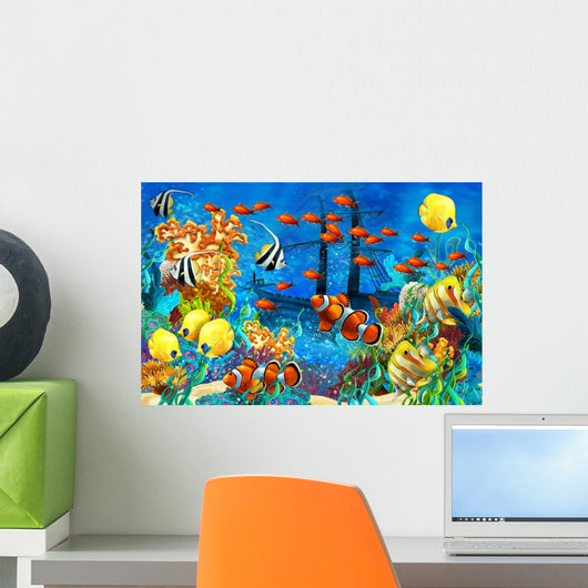 Coral Reef Illustration for