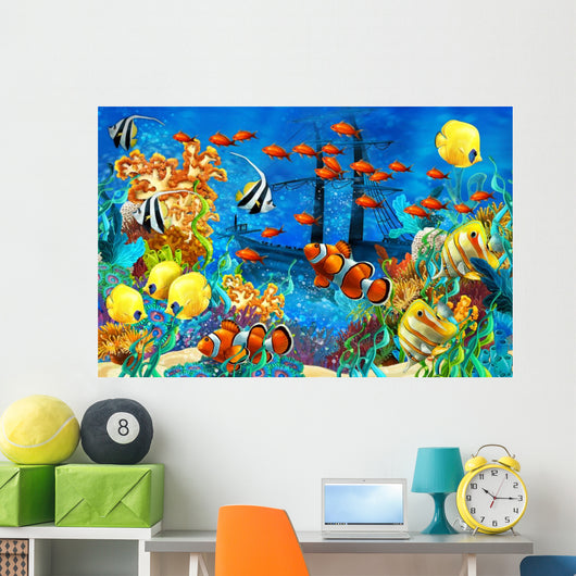 Coral Reef Illustration for