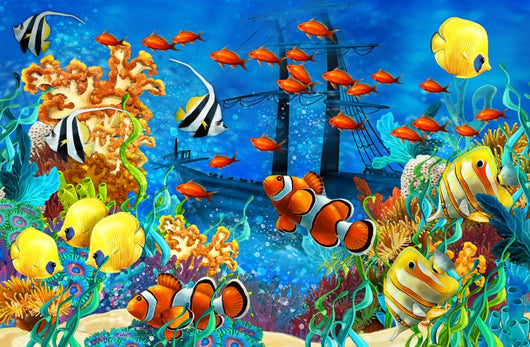 Coral Reef Illustration for