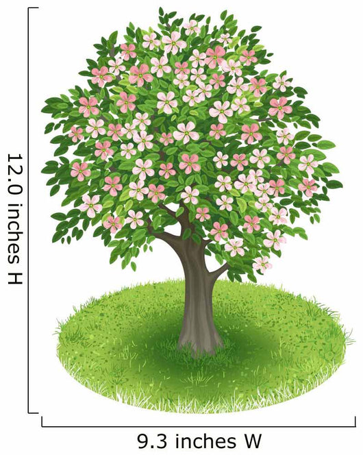 Blossoms Tree Green Field