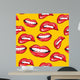 Lips seamless pattern Wall Mural