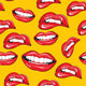 Lips seamless pattern Wall Mural