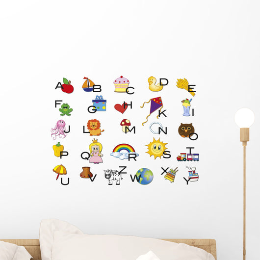 Alphabet Wall Decal Sticker Set