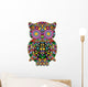 Owl Flowers Ornamental Design-owl-Ornamental Flowers Vector Wall Decal