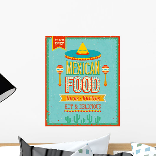Vintage Mexican Food Poster