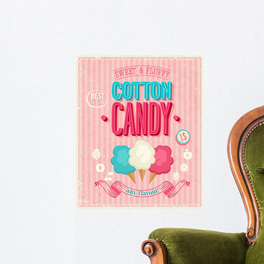 Vintage Cotton Candy Poster
