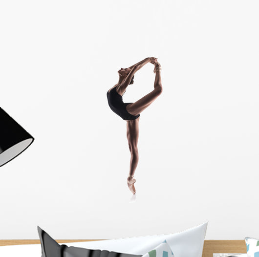 beautiful ballet dancer isolated Wall Decal